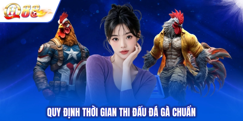 Quy định thời gian thi đấu đá gà chuẩn